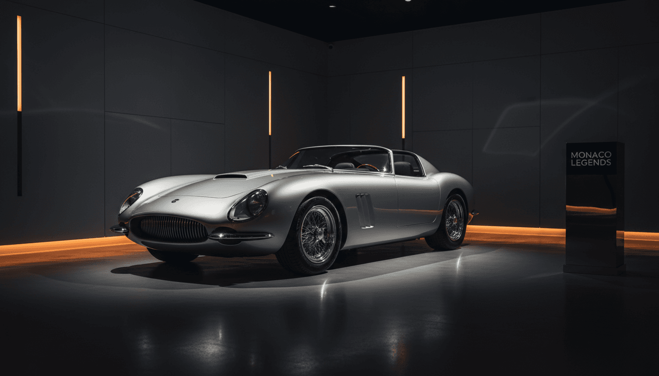 Rare luxury vehicle in premium showroom setting